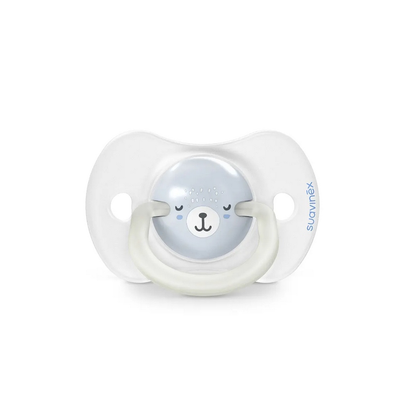SUAVINEX SMOCZEK FIZJOLOGICZNY SYMETRYCZNY 2 SZT 0-6M ŚWIECĄCY WILD&FREE