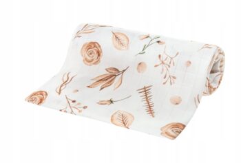 BOCIOLAND PIELUSZKA BAMBUSOWA 30X30 KWIATY BOHO