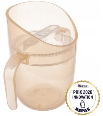 LOVI KUBEK TRENINGOWY GENIUS 150ML DO NAUKI PICIA Z UCHWYTAMI 6M+ NUDE