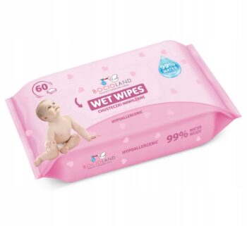 BOCIOLAND NAWILŻANE CHUSTECZKI DLA DZIECI 99% WODA 60SZT DO PIELĘGNACJI